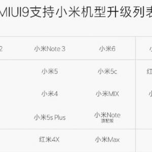 MIUI9C СMax/С3/tNote2